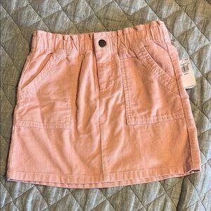 Old Navy Girl's Pink Corduroy Mini Skirt
